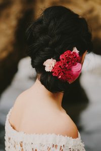 Wedding Planner Style Shoot Beach Hair Flowers Photo