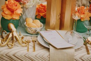 Beach Styled Shoot place Setting Photo