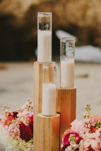 Beach Styled Shoot Candles Photo