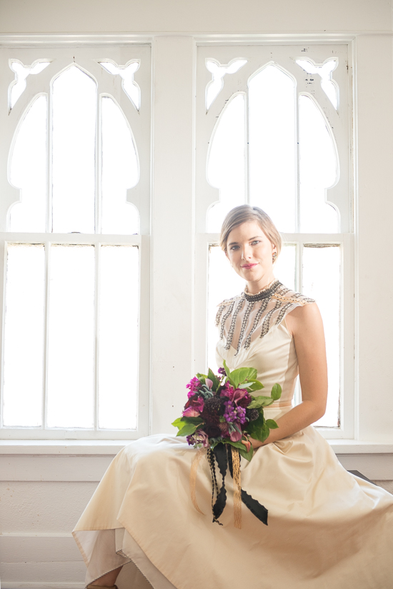 The York Manor Los Angeles Wedding Planner Styled Photoshoot Bride with Bouquet