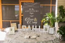 Texas Ranch Wedding Entry Table Photo