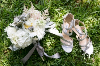 Texas Ranch Wedding Bouquet Shoes Photo