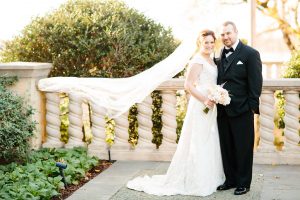 Dallas Arboretum Wedding Bride and Groom Photo