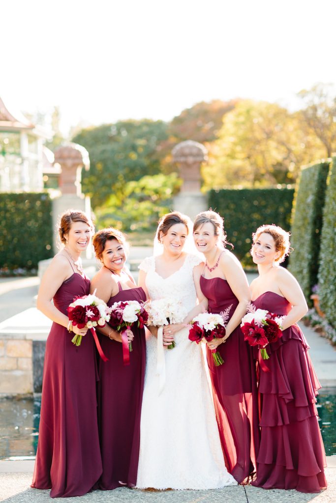 Dallas Arboretum Wedding Bridesmaids Photo