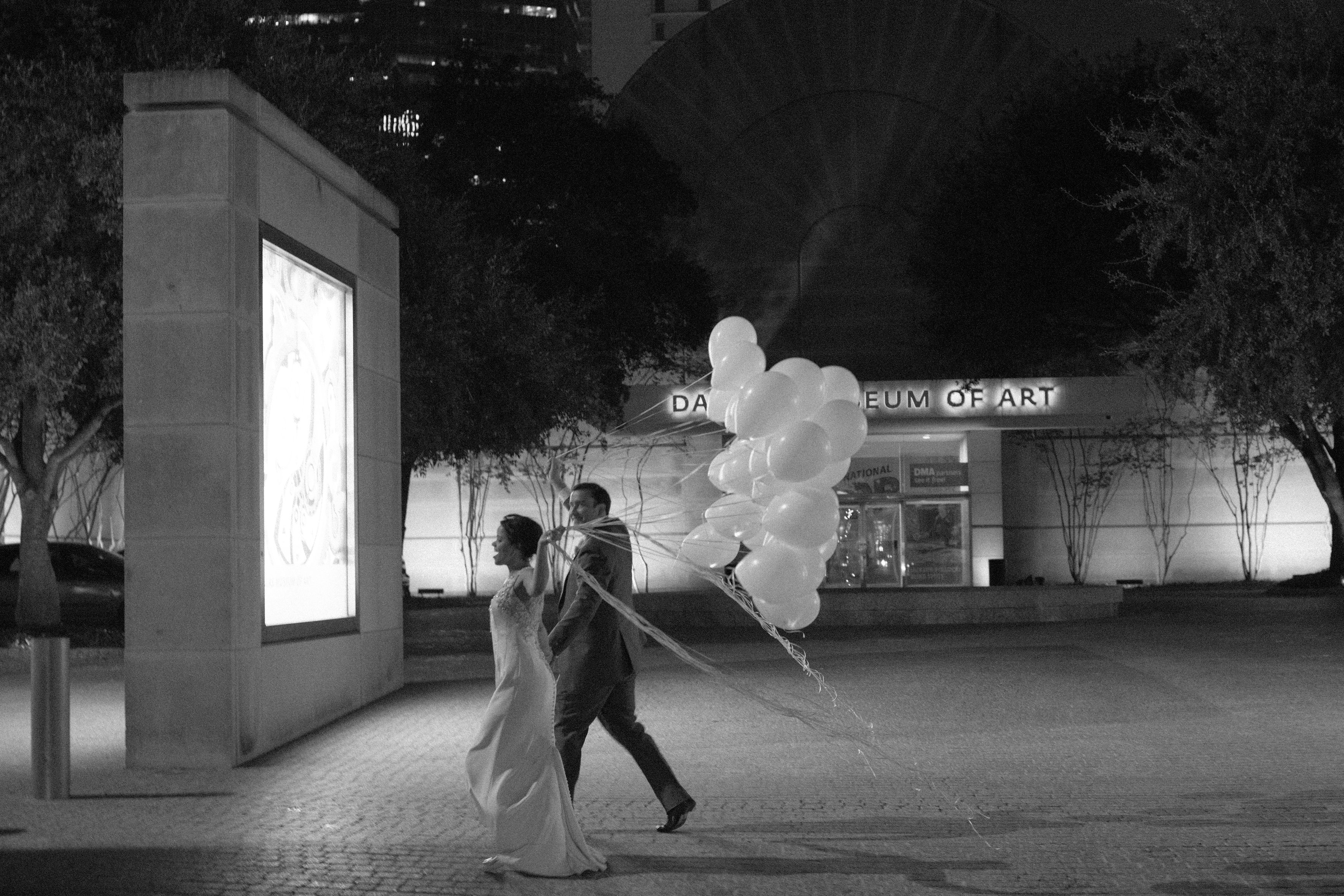 Nasher Sculpture Wedding grand exit photo