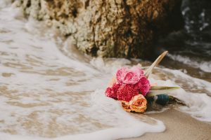 Wedding Planner Style Shoot Beach Bouquet Photo