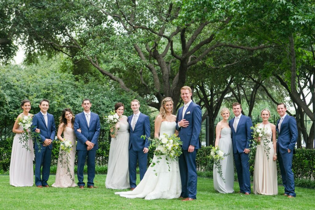 Dallas Arboretum Wedding Party Photo