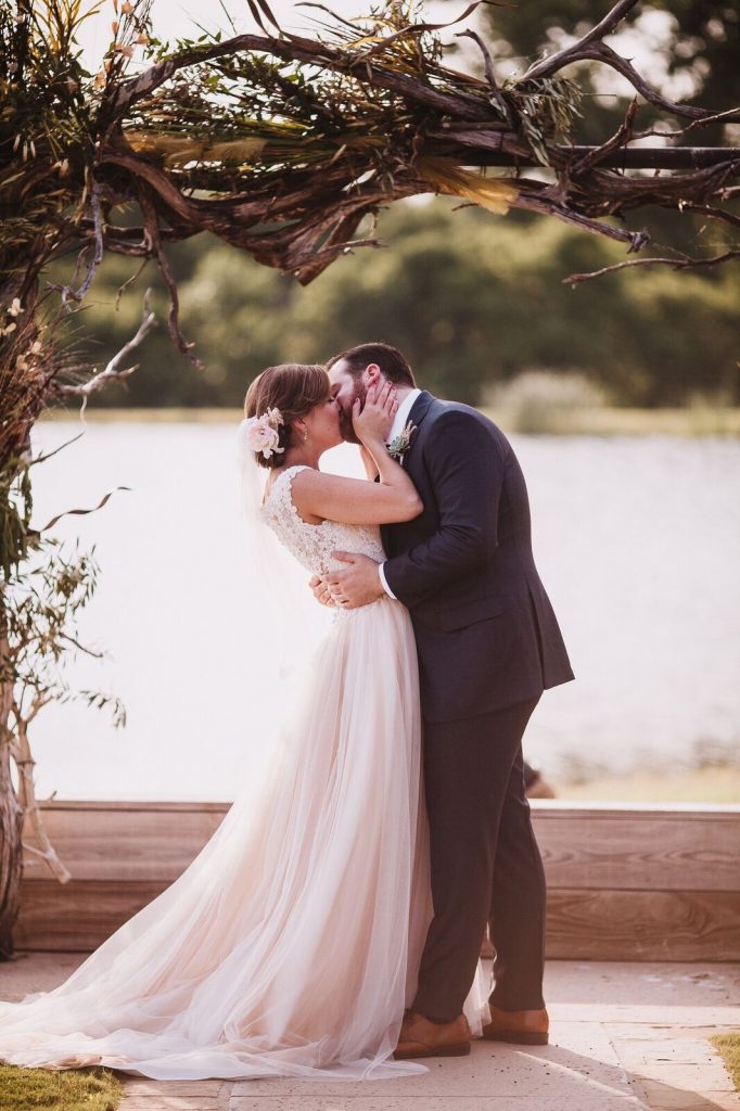 Thistle Spring Ranch Wedding Bride and Groom Photo
