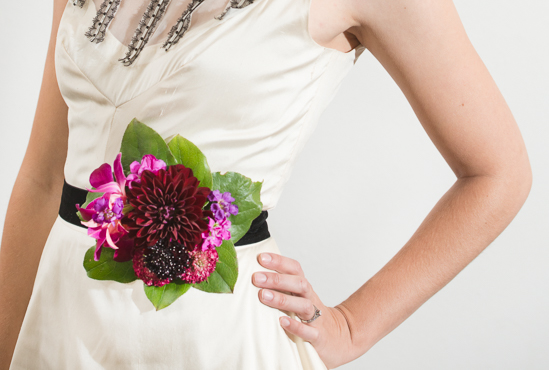 The York Manor Los Angeles Wedding Planner Styled Photoshoot Fresh Floral Belt photo