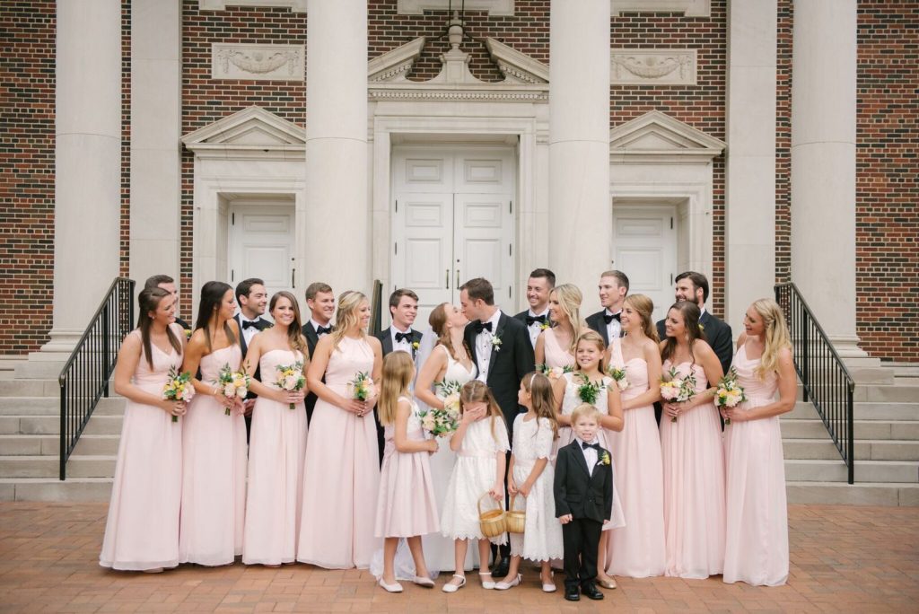 Brook Hollow Country Club Wedding Bridal Party Photo