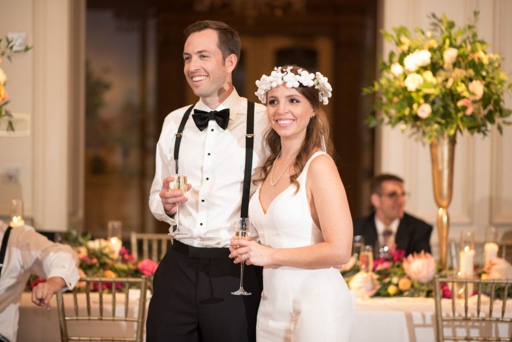 Brook Hollow Country Club Wedding Reception Bride and Groom Photo