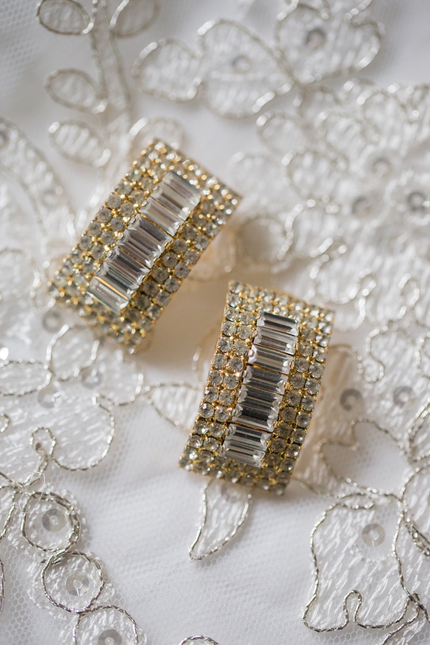 Rectangle Bride's Earrings